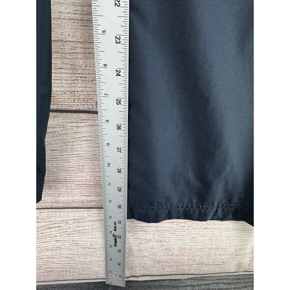 Adidas Mesh Lined Track Pants Mens XXL Dark Navy Blue 3 White Stripe Zip Ankle - Picture 12 of 14